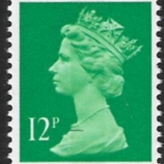X897ea  12p LB  bright emerald ex booklet Harrison U/M (MNH)