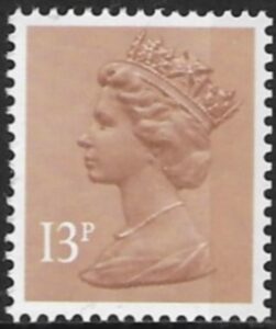 X901  13p RB  pale chestnut  Harrison  U/M (MNH)