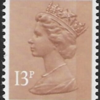 X901  13p RB  pale chestnut  Harrison  U/M (MNH)