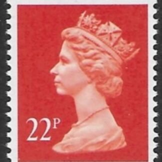 X964  22p  phos. bright orange-red  Harrison  U/M (MNH)
