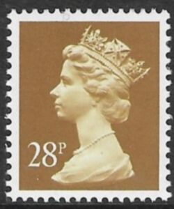 X976  28p  phos.  ochre  Harrison U/M (MNH)