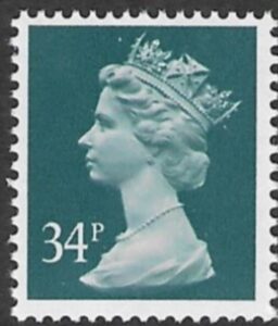X986  34p phos.  deep bluish-grey  Harrison  U/M (MNH)