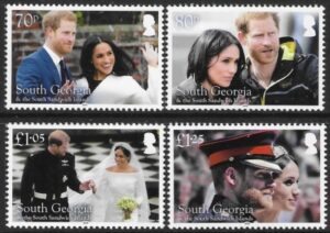 2018 South Georgia - SG714-7 Royal Wedding Set of 4 Values U/M (MNH)