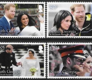 2018 South Georgia - SG714-7 Royal Wedding  Set of 4 Values U/M (MNH)