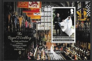 2018 South Georgia - MS718 Royal Wedding U/M (MNH)