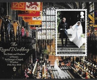 2018 South Georgia - MS718 Royal Wedding U/M (MNH)