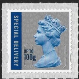 U3051  100gm blue & silver  special delivery  M18L  SBP T3 Walsall U/M (MNH)