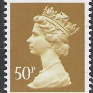 X991a  50p  phos.  ochre   from Cyld.36 Harrison ACP only (not FCP) spc. cat no. U430 U/M (MNH)