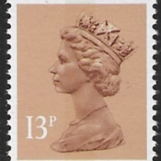 X1005  13p CB  pale chestnut  Litho Questa  U/M (MNH)