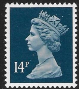 X1007  14p CB  deep blue  Questa  U/M (MNH)