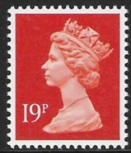 X1013  19p phos  bright orange red  Questa  U/M (MNH)