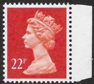 X1016  22p phos bright orange red  Questa DX12 U/M (MNH)