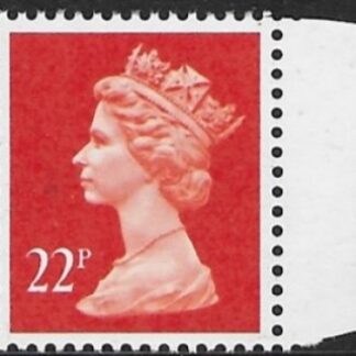 X1016  22p phos bright orange red  Questa DX12 U/M (MNH)