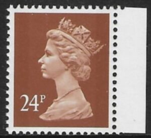 X1018 24p 2B chestnut ex DX14 Questa U/M (MNH)