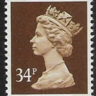 X1021  34p 2B  bistre-brown  Questa  U/M (MNH)