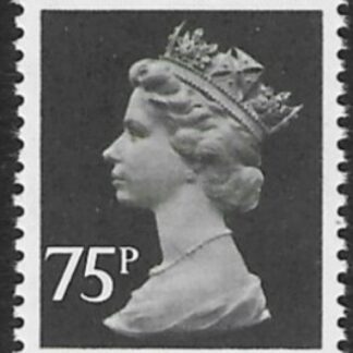 X1023   75p ord. black  Type I   Questa  U/M (MNH)