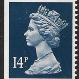 X1051 14p RB  deep blue imperf left. ex booklet  Walsall  U/M (MNH)
