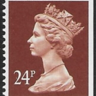 X1053  24p phos chestnut  imperf right. ex booklet.  Walsall U/M (MNH)