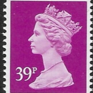 X1058   39p  phos.  bright mauve imperf top Walsall. ex booklet  U/M (MNH)
