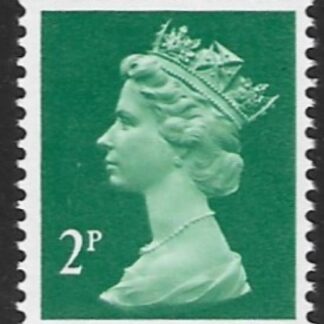 X928 2p  phos myrtle green T II   ex coil stamp Harrison  U/M (MNH)
