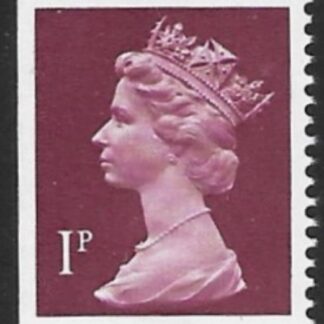 X845  1p  CB  crimson   imperf left ex booklet Harrison  U/M (MN)
