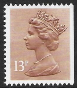 X900 13p  CB  pale chestnut   imperf right  Harrison  U/M (MNH)