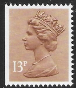 X901ea  13p  LB pale chestnut    imperf left Harrison  U/M (MNH)