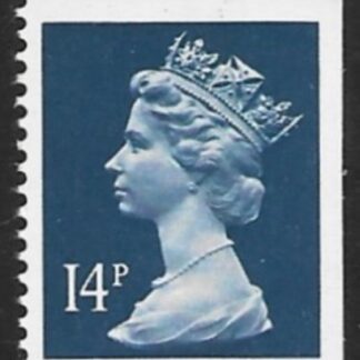 X903  14p  CB  deep blue    imperf top & right  Harrison  U/M (MNH)