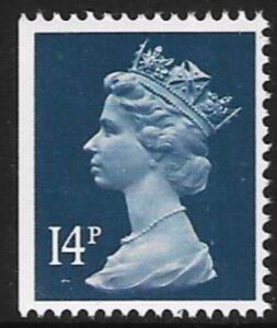 X904  14p  RB deep blue    imperf left  Harrison  U/M (MNH)