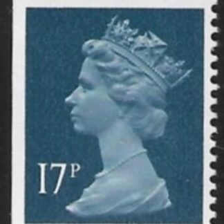X911  17p  RB  deep blue   imperf left  Harrison  U/M (MNH)