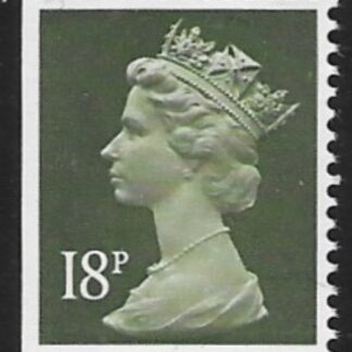 X912  18p  2B  deep olive grey imperf left  Harrison  U/M (MNH)