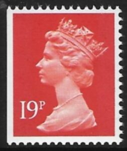 X914  19p  2B  brt orange-red   imperf left  Harrison  U/M (MNH)