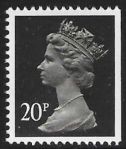 X960  20p  phos. black  imperf right  Harrison  U/M (MNH)