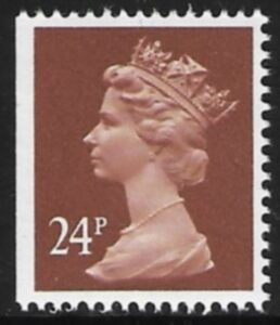 X969  24p  phos.   chestnut  imperf left  Harrison  U/M (MNH)