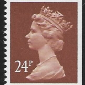 X969  24p  phos. chestnut  imperf right  Harrison  U/M (MNH)