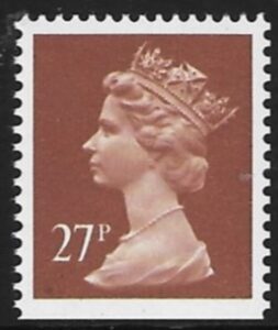 X973  27p phos  chestnut  imperf bottom  Harrison U/M (MNH)
