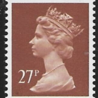 X973  27p phos  chestnut  imperf bottom  Harrison U/M (MNH)