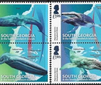 2018 South Georgia  SG.719-22  Migratory Species  set 4 values U/M (MNH)