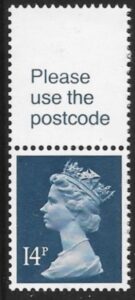 X904  14p RB deep blue (perfs all round) Harrison U/M (MNH)