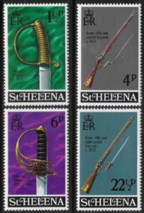 1971 St. Helena SG.281-4 Military Equipment (2nd Series) Set of 4 Values U/M (MNH)
