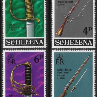 1971 St. Helena SG.281-4 Military Equipment (2nd Series) Set of 4 Values U/M (MNH)
