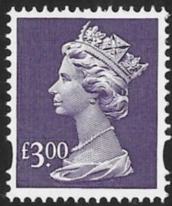 Y1802  £3.00 dull violet  (Recess printing ) DLR  U/M  (MNH)