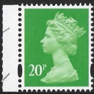 U3075 20p 2B bright green M18L MPIL  DY27 ISP U/M (MNH)