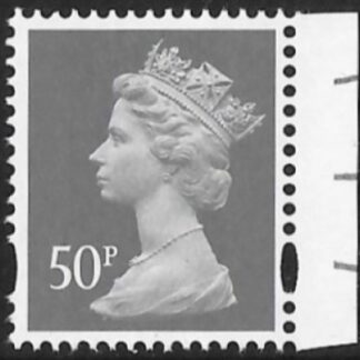 U3077a  50p 2B grey  M18L MPIL  DY27  ISP  U/M (MNH)