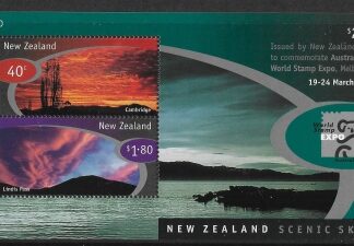 1999 New Zealand MS.2245 'Australia 99' Stamp Exhibition mini sheet U/M (MNH)