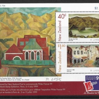 1999 New Zealand MS.2276 PhilexFrance 99 International Stamp Exhibition Paris mini sheet U/M (MNH)
