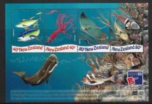 1999 New Zealand  MS.2277  PhilexFrance 99  mini sheet. U/M (MNH)