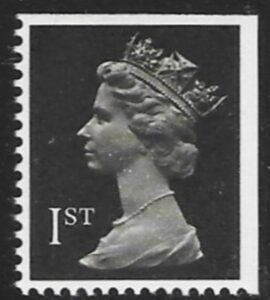 SG.1447 1st phos. brownish black imperf top & right    Photo Harrison  perf 15x14 gummed U/M (MNH)
