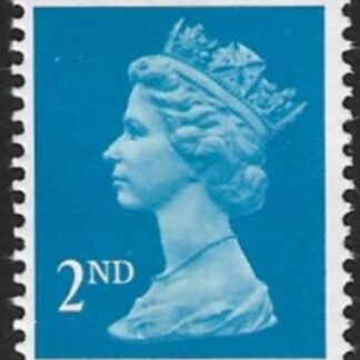 SG.1449 2nd CB bright blue Imperf top Litho Walsall perf 14 gummed U/M (MNH)