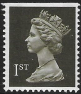 SG.1450 1st 2B blackish brown imperf top  Litho  Walsall  perf 14  gummed U/M (MNH)